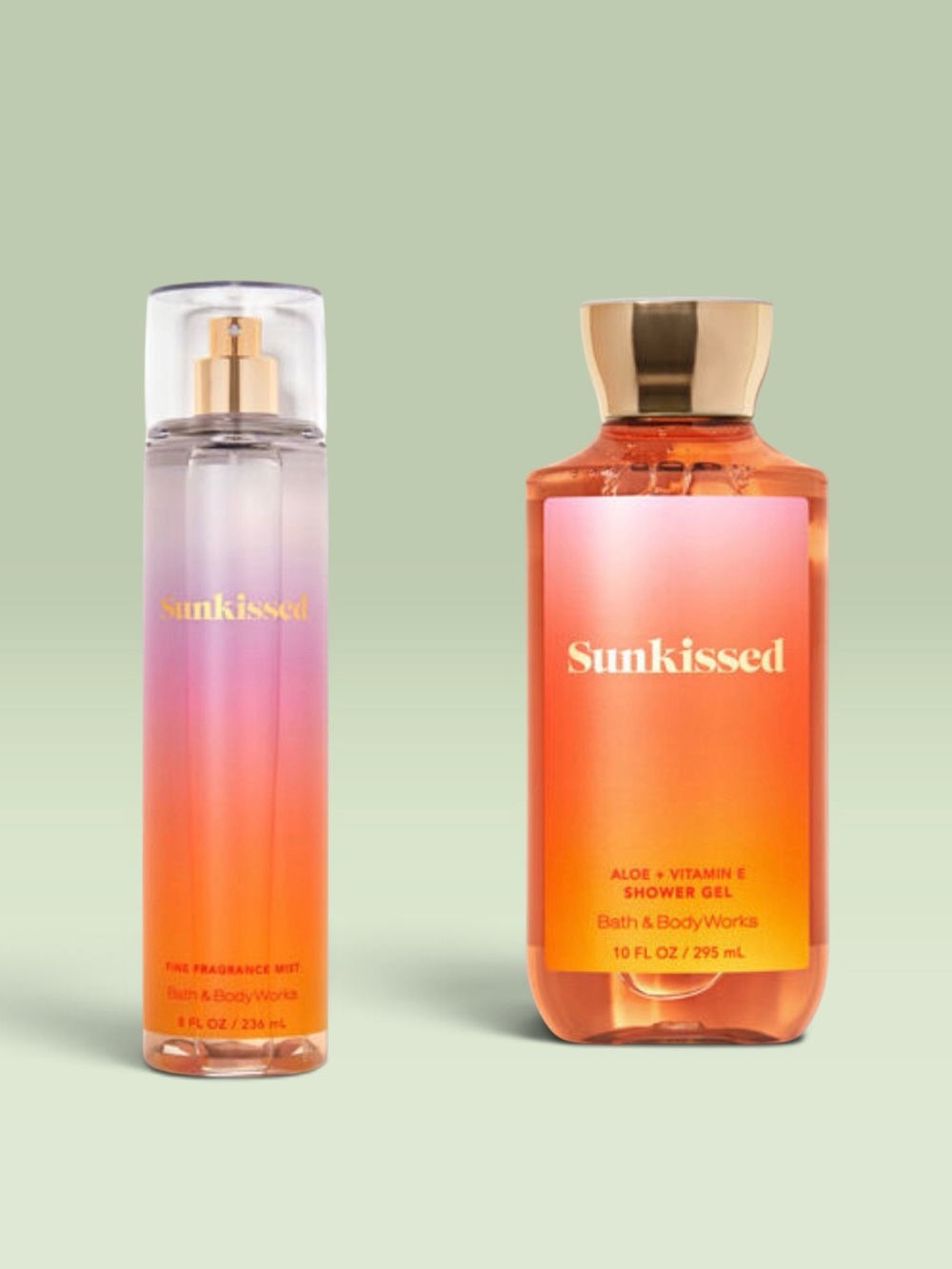 Bath and Body Works SUNKISSED Fine Fragrance Mist and Shower Gel